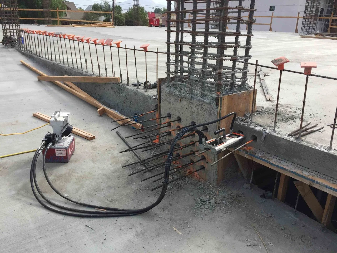 Post-tension concrete work